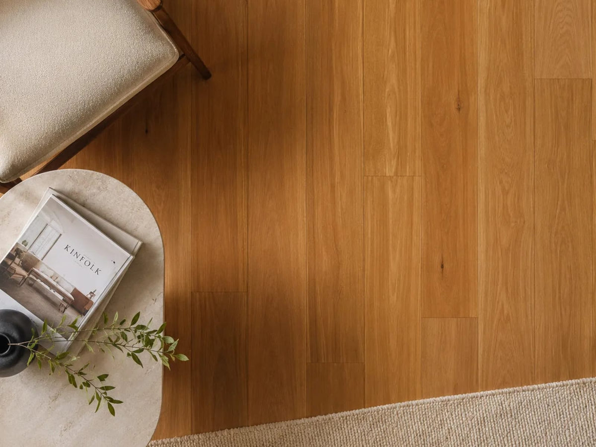Eco Flooring Swish Native Spotted Gum Natural engineered timber flooring, UV lacquer finish