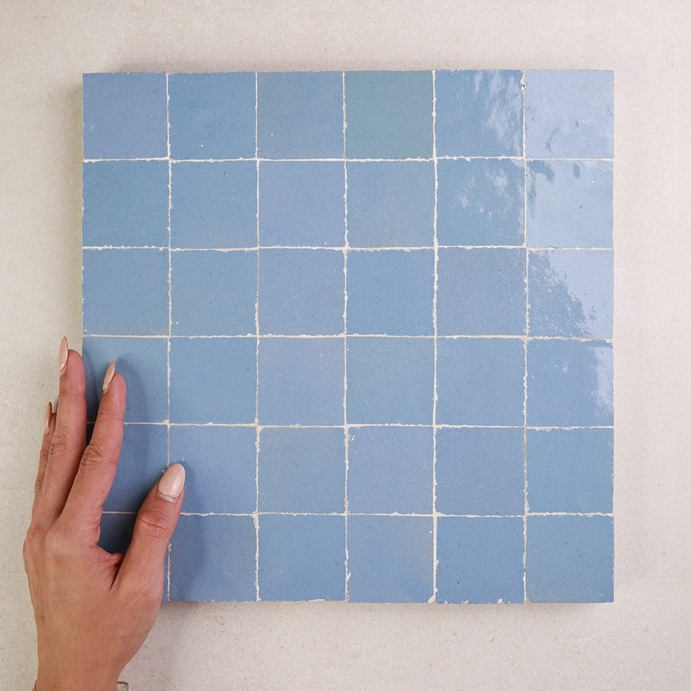 Zellige Square 50 x 50 mm Moroccan Handmade Tiles