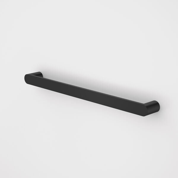 Urbane II Heated Towel Rail - Horizontal - Transformer not included in Matte Black | Caroma #Colour_Matte Black