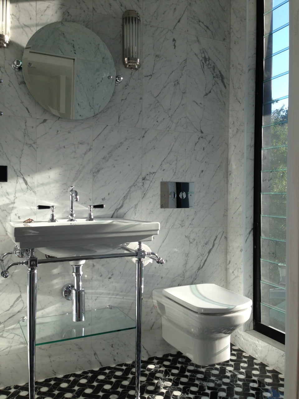 Bianco Carrara Marble Floor & Wall Tile
