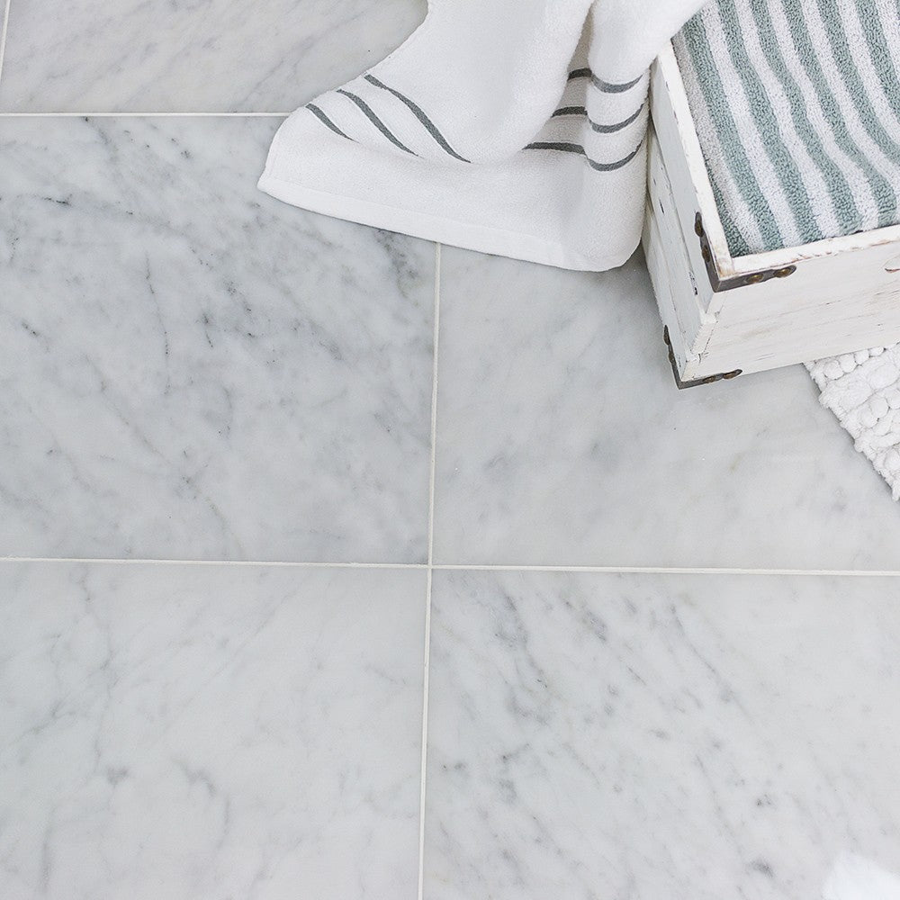 Bianco Carrara Marble Floor & Wall Tile
