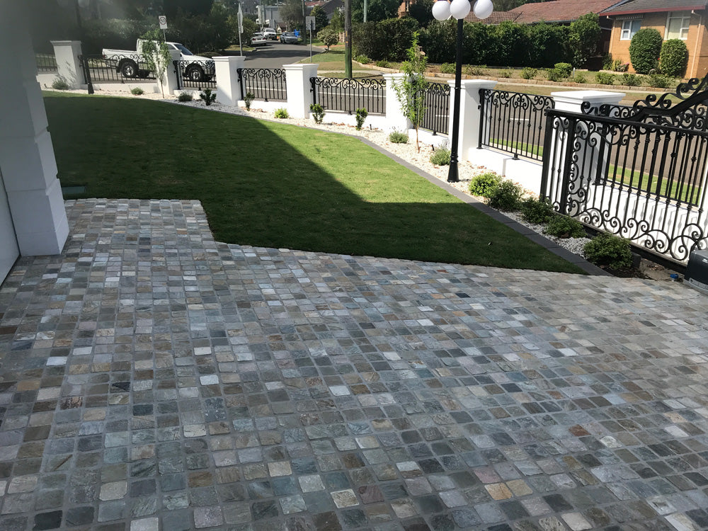 Gold Quartz Offset Cobbles Sheeted