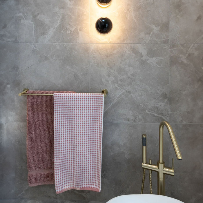 Round Double Towel Rail 600mm | Meir