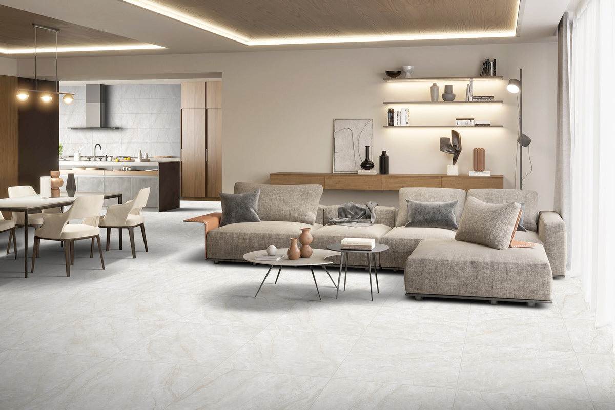 Taj Mahal Ivory Marble Look Porcelain Floor & Wall Tile