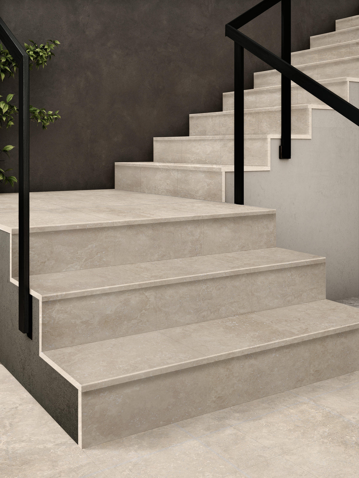Bari Travertine Look Porcelain Tumbled Cobbles