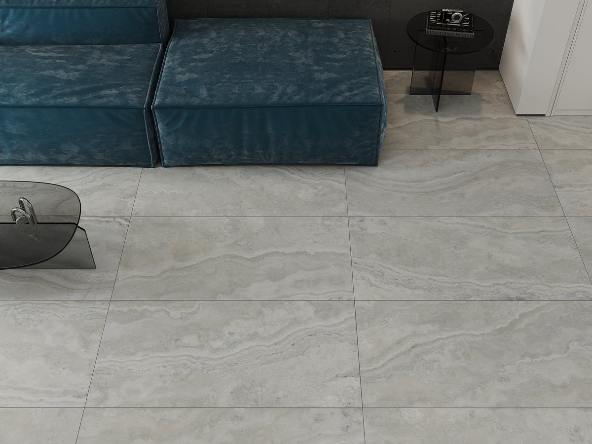 Ascoli Stone Look Porcelain French Pattern