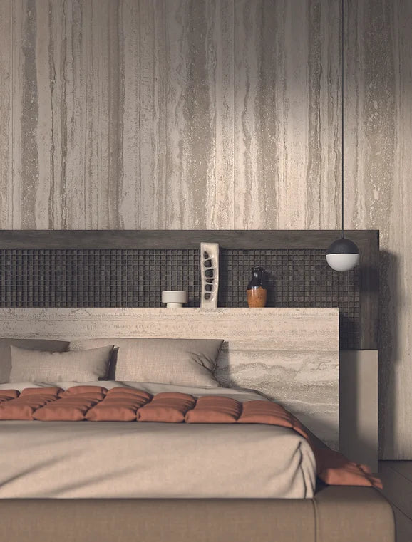 Cocoon Series 600 x 1200 mm Italian Porcelain Tile in Hazelnut & Beige, Honed finish