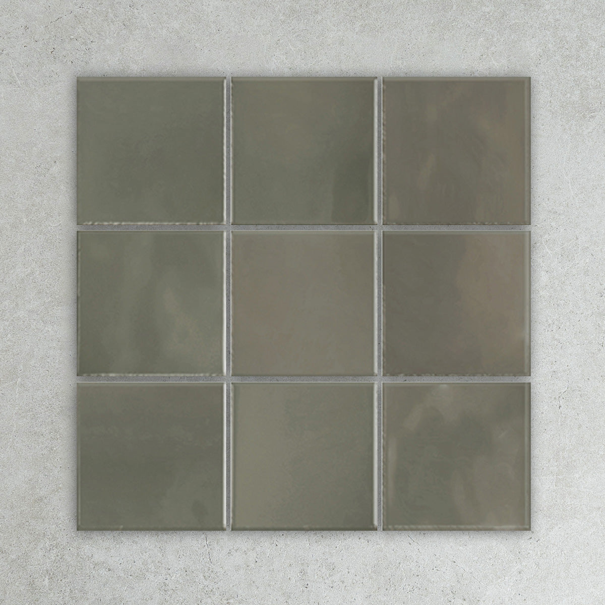 Retromix Series Glazed Porcelain Tile in Amber Yellow, Emerald Green, Lava Red, Moss, Terra Ross, Pink, Teal & White, Gloss finish