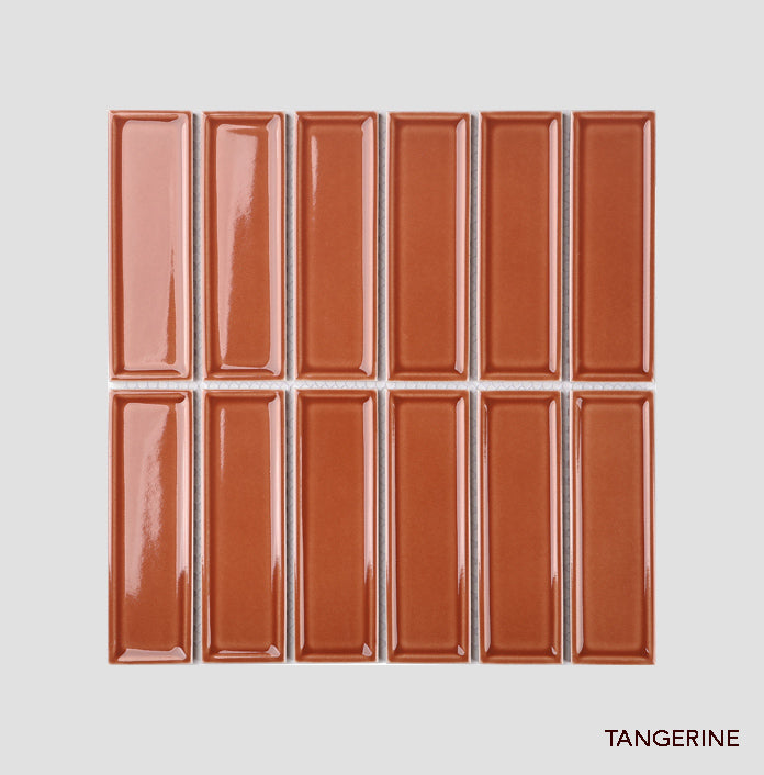 Frame Linear Porcelain Tiles | Gloss & Matt Finger Wall Tiles
