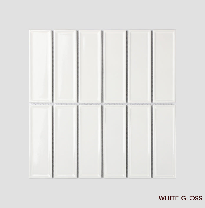 Frame Linear Porcelain Tiles | Gloss & Matt Finger Wall Tiles