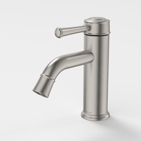 Riviere Basin Mixer in Brushed Nickel | Caroma #Colour_Brushed Nickel