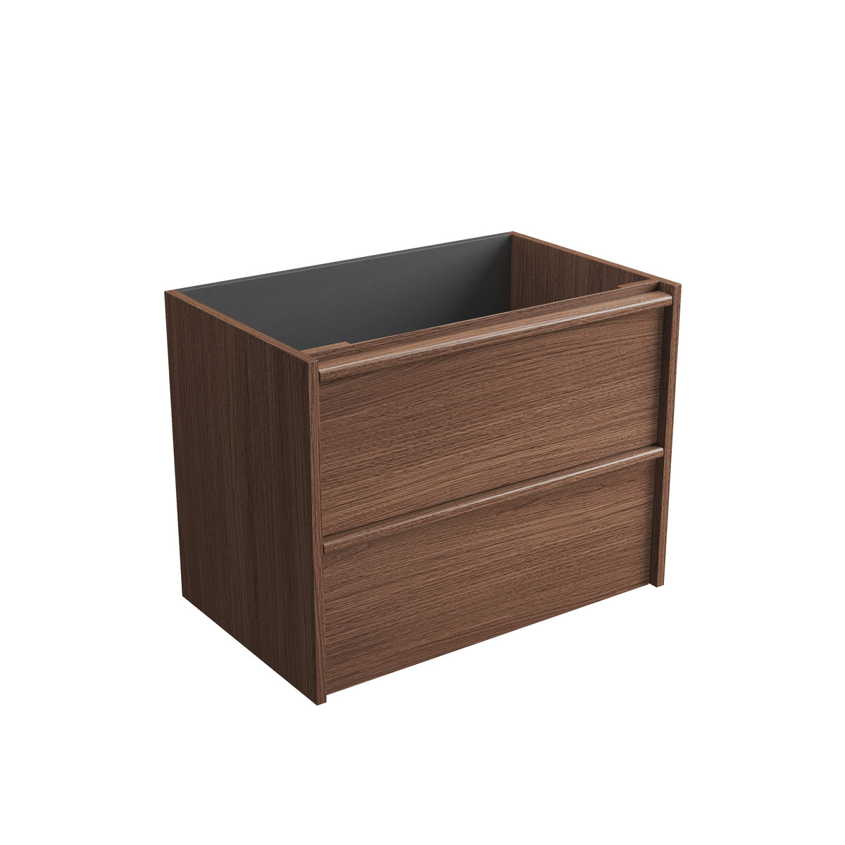 Aulic Venetta Framed Wall Hung Vanity 750mm Walnut — Cabinet Only | Aulic
