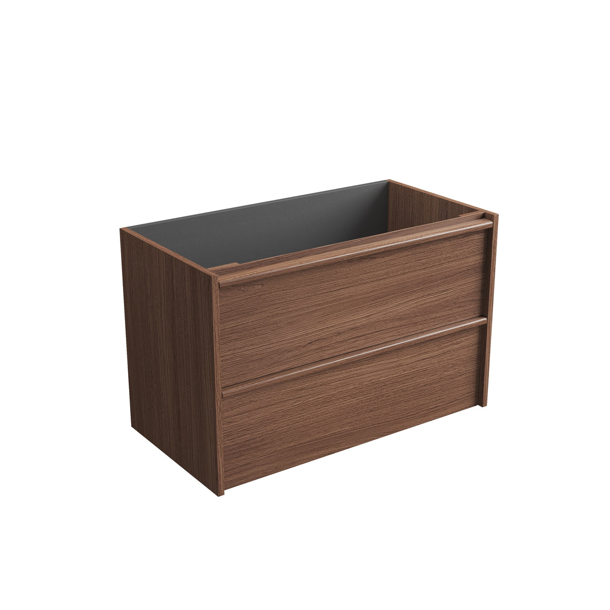 Aulic Venetta Framed Wall Hung Vanity 900mm Walnut — Cabinet Only | Aulic