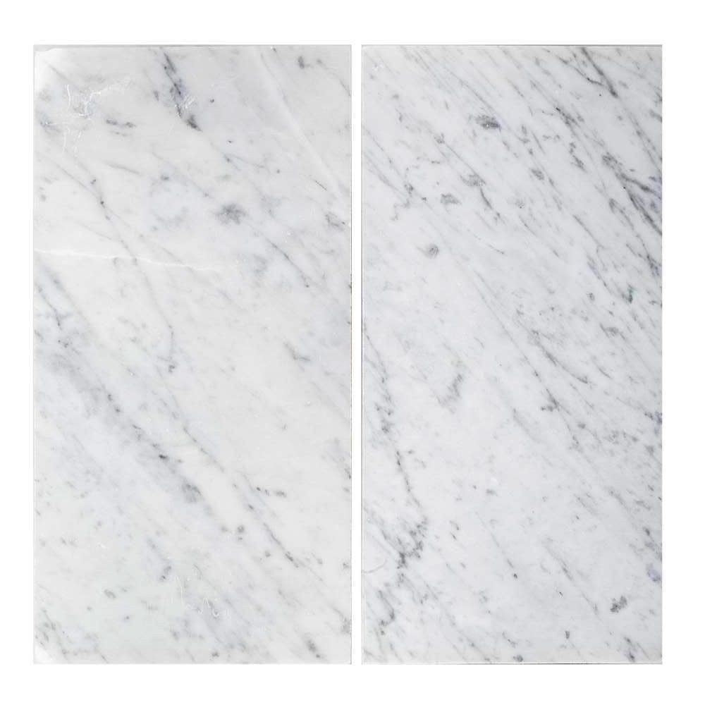 Carrara Large Format Marble Tile | Honed Natural Stone