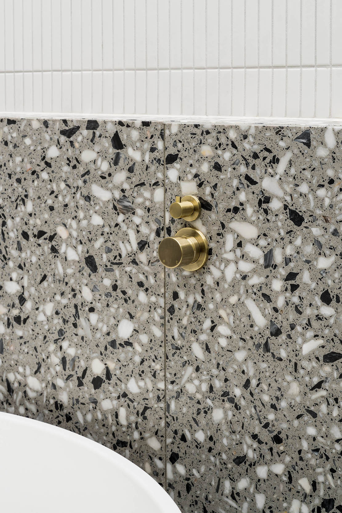 Round Diverter Mixer Pinless Handle Trim Kit - In-wall Body Not Included in Tiger Bronze | Meir
