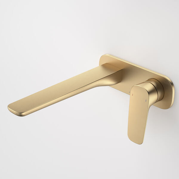 Contura II Wall Basin/Bath Mixer 220mm in Brushed Brass | Caroma #Colour_Brushed Brass