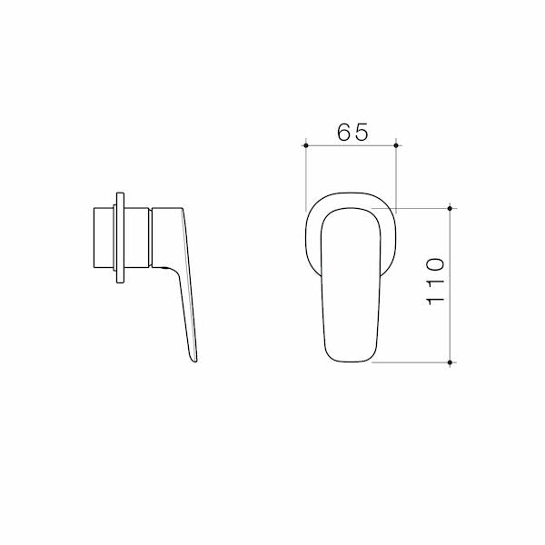 Contura II Bath/Shower Mixer - Trim Kit | Caroma