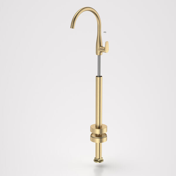 Contura II Freestanding Bath Filler - Trim Kit in Brushed Brass | Caroma #Colour_Brushed Brass