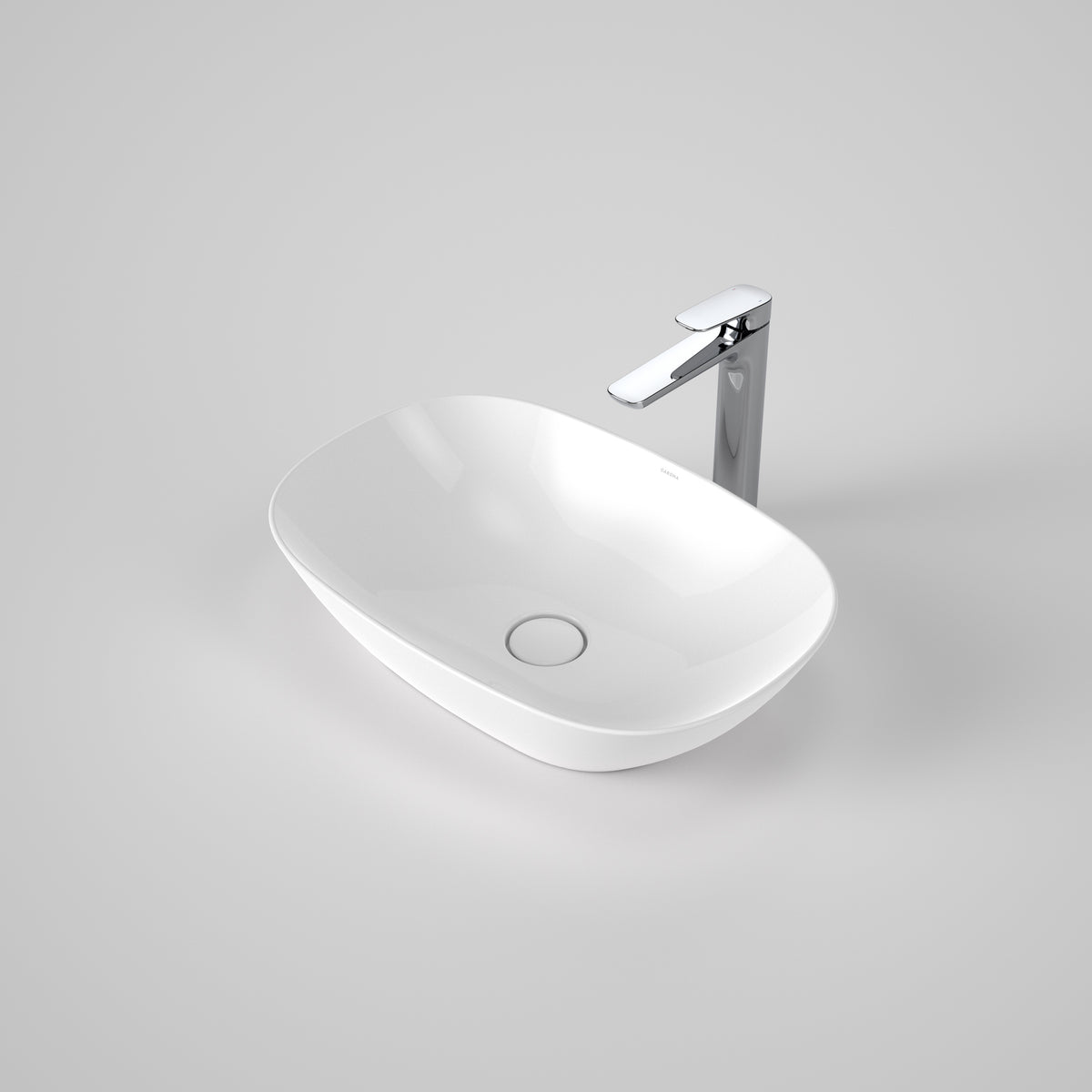 Contura II 530mm Above Counter Basin in White | Caroma