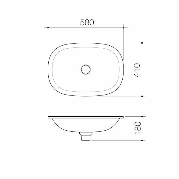 Contura II Undercounter Basin shown in White, Matte White and Matte Clay