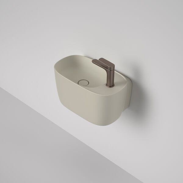 Contura II Hand Wall Basin in Matte Clay | Caroma #Colour_Matte Clay