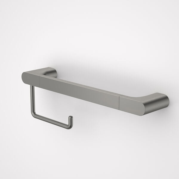 Urbane II Universal Rail 400mm + T/R Holder Set in Gunmetal | Caroma #Colour_Gunmetal