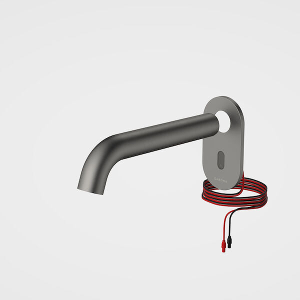 Liano II Sensor 175 Wall Outlet Trim Kit in Gunmetal | Caroma #Colour_Gunmetal