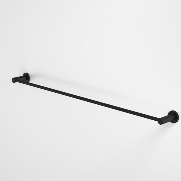Liano II Single Towel Rail 840mm in Matte Black | Caroma #Colour_Matte Black