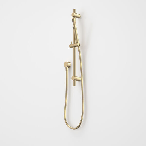 Liano II 3 Function Microphone Rail Shower in Brushed Brass | Caroma #Colour_Brushed Brass