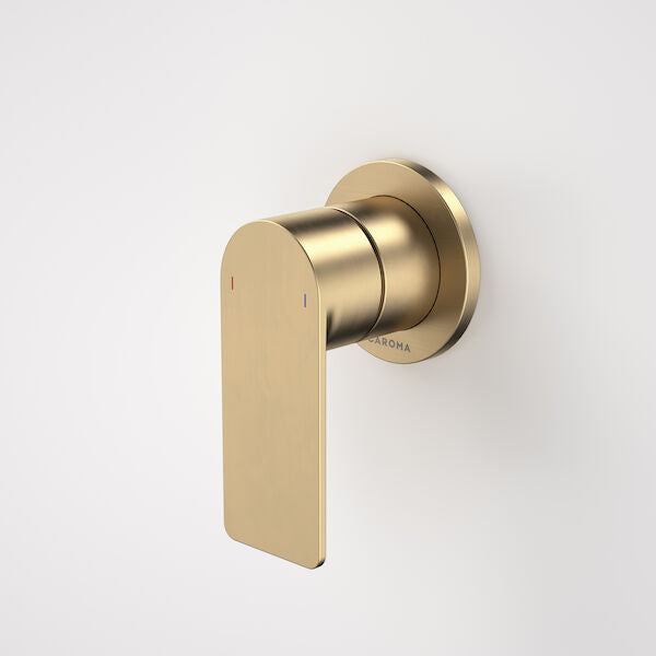 Urbane II Bath/Shower Mixer - Round Cover Plate in Brushed Brass | Caroma #Colour_Brushed Brass