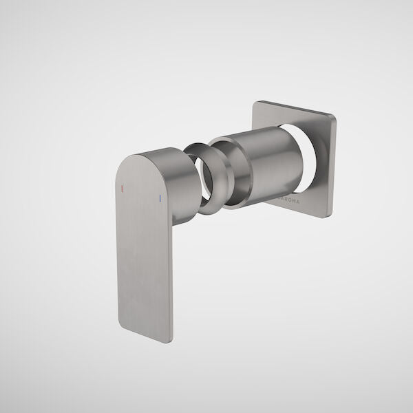 Urbane II Bath/Shower Trim Kit - Square Cover Plate in Gunmetal | Caroma #Colour_Gunmetal