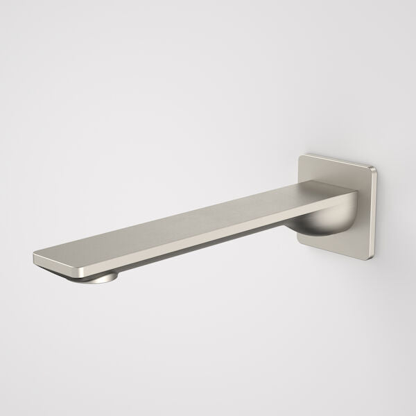 Urbane II 220mm Basin/Bath Outlet - Square Cover Plate in Brushed Nickel | Caroma #Colour_Brushed Nickel