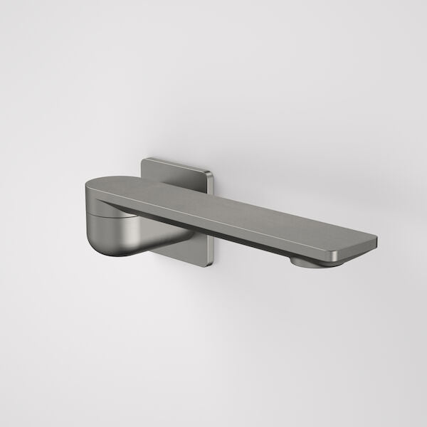 Urbane II 220mm Bath Swivel Outlet - Square Cover Plate in Gunmetal | Caroma #Colour_Gunmetal