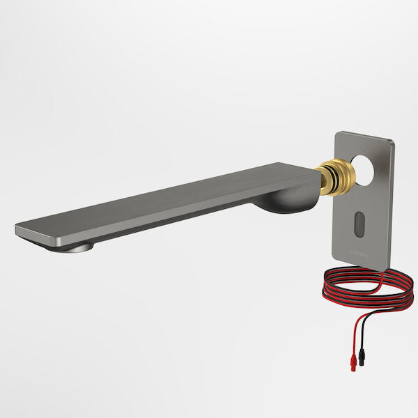 Urbane II Sensor 220 Wall Outlet Trim Kit in Gunmetal | Caroma #Colour_Gunmetal