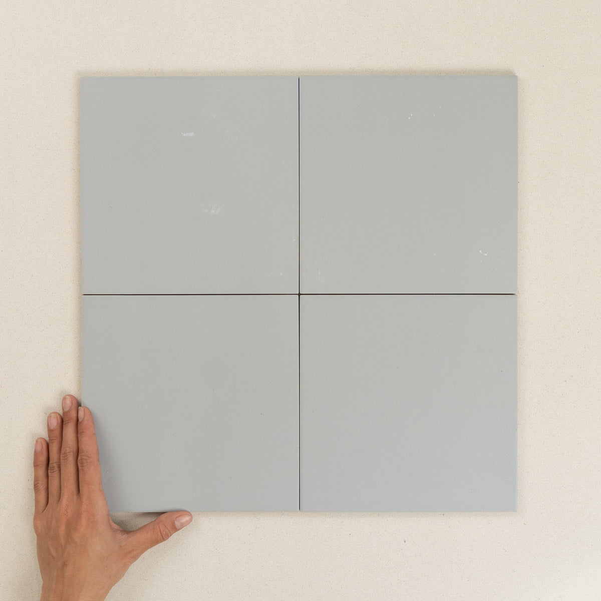 Spanish Bauhome Floor & Wall Cement Look Tile in Terrakotta, Minze, Grun, Rose, Weiss, Schwarz, Grau & Glacier, Matt finish