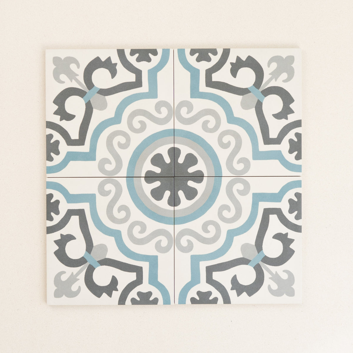 Italian D Segni Series Floor & Wall Patterned Tile in Tappeto 12 Osso Decor, Matt finish
