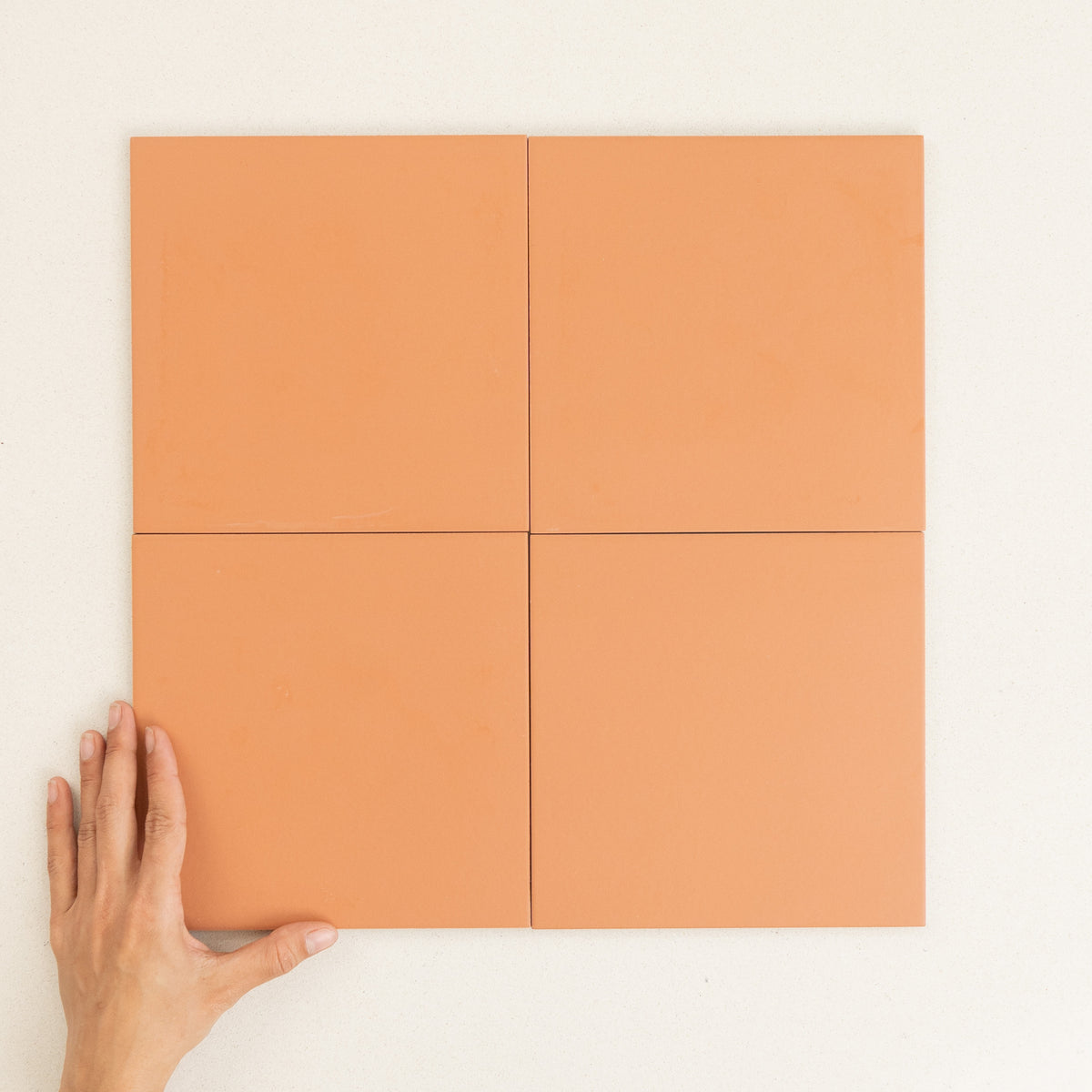 Spanish Bauhome Floor & Wall Cement Look Tile in Terrakotta, Minze, Grun, Rose, Weiss, Schwarz, Grau & Glacier, Matt finish