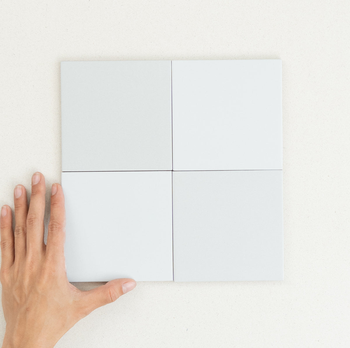 Rubik Square Floor & Wall Spanish Tile 123x123mm in Anthracite, Blue, Clay, Green, Sage, Sand, Silver, Taupe & White, Matt finish