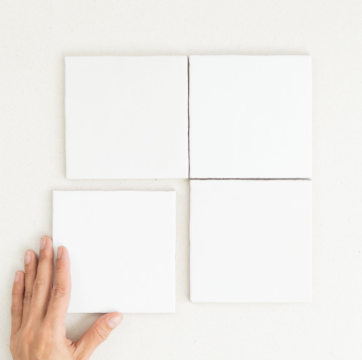 Artisan Spanish Subway & Square Wall Tile in White, Gloss finish