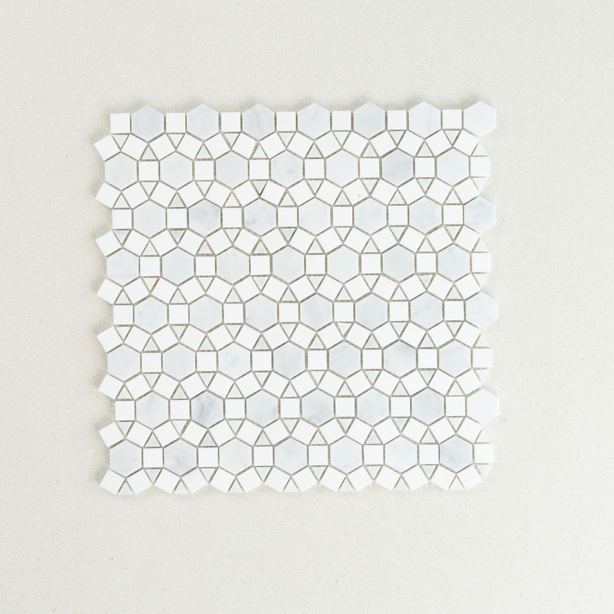 Carrara Castle Marble Mosaic | Honed & Polished Natural Stone