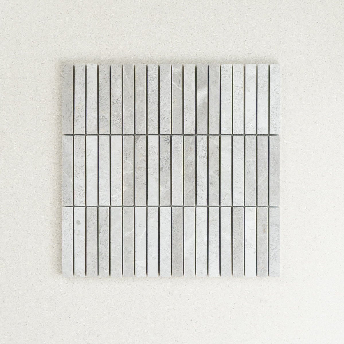 Stack Tundra Honed Marble Mosaic