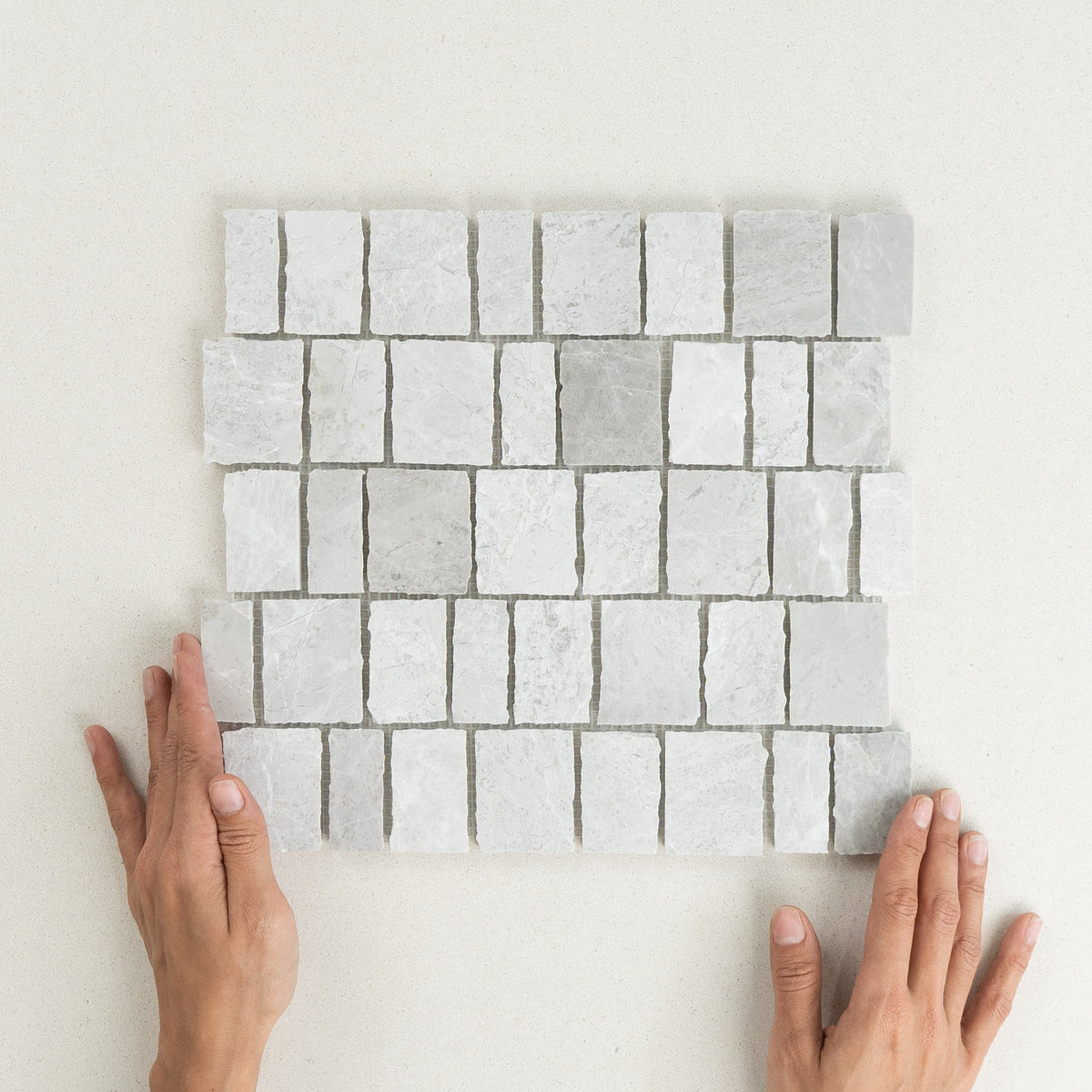 Split Tundra 5mm Joint Marble Mosaic