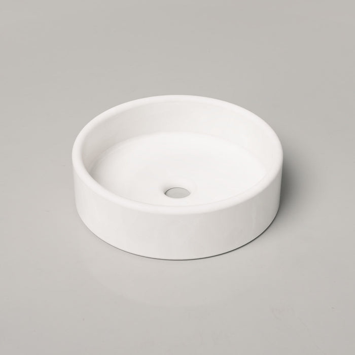 Nood Co Bowl Concrete Basin in Ivory | Nood Co #Colour_Ivory