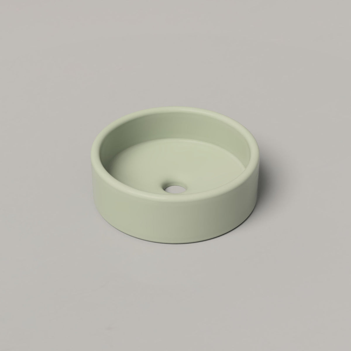 Nood Co Bowl Concrete Basin in Mint | Nood Co