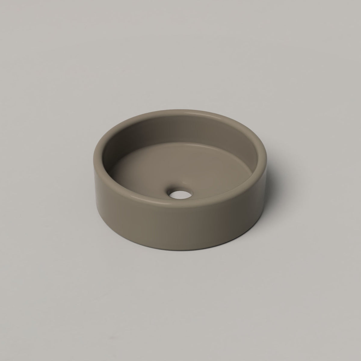 Nood Co Bowl Concrete Basin in Olive | Nood Co