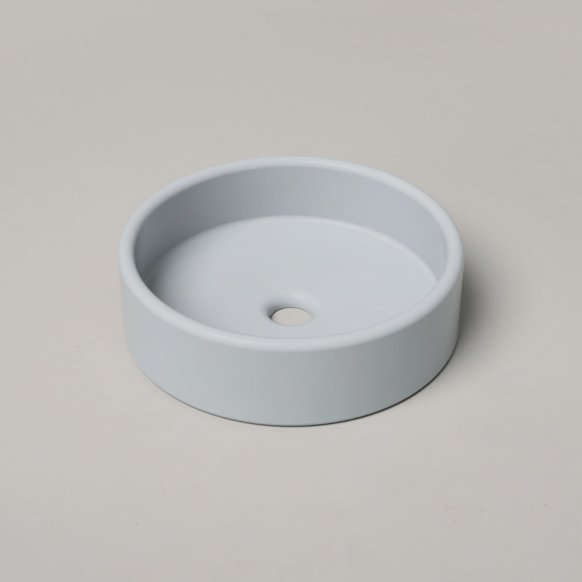Nood Co Bowl Concrete Basin in Powder Blue | Nood Co