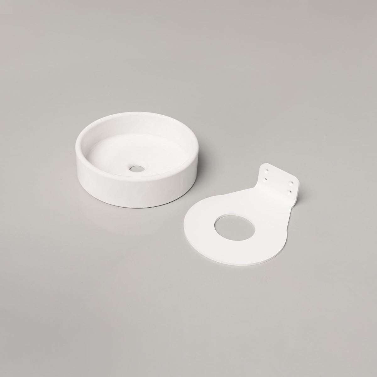 Nood Co Bowl Concrete Basin in Ivory | Nood Co