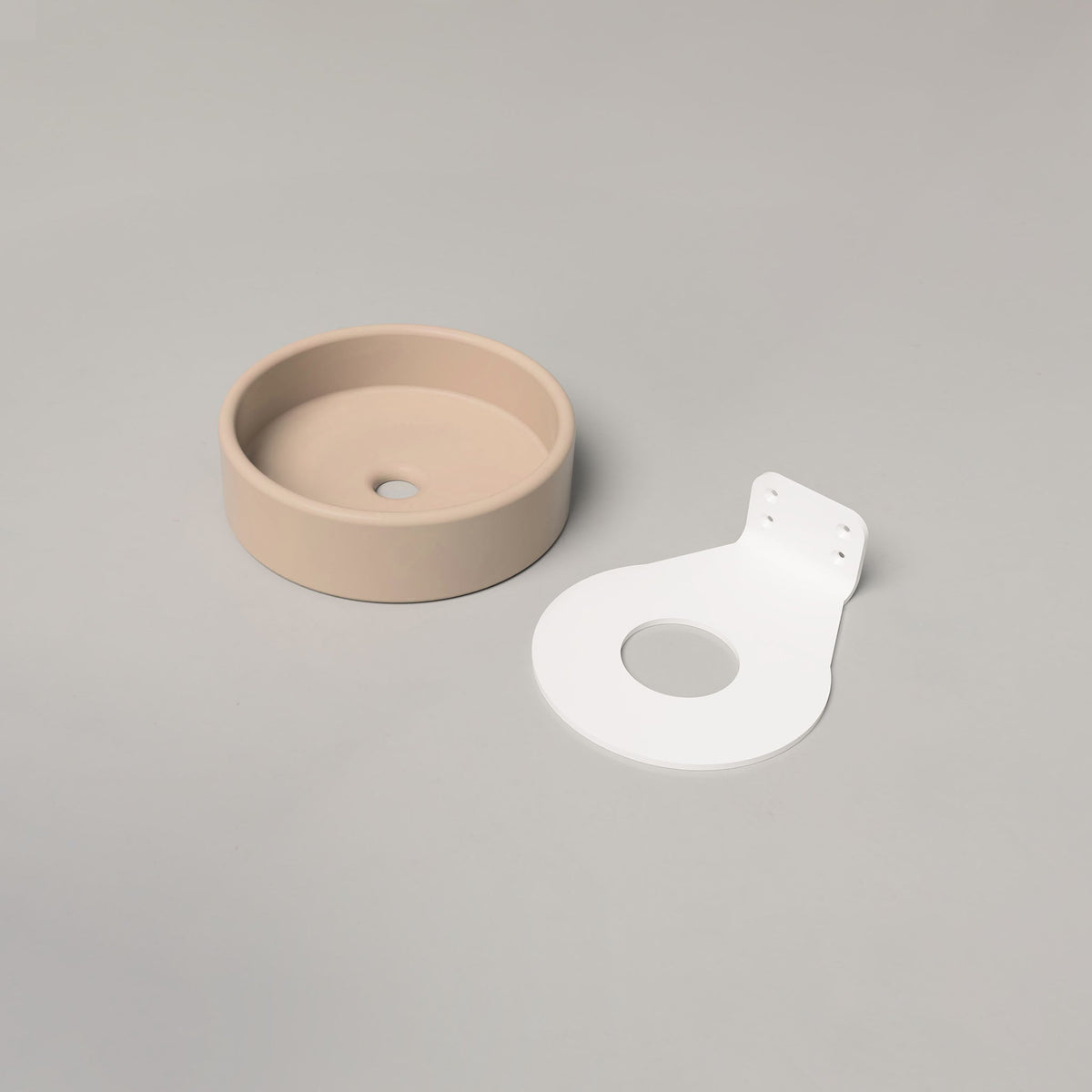 Nood Co Bowl Concrete Basin in Mushroom | Nood Co