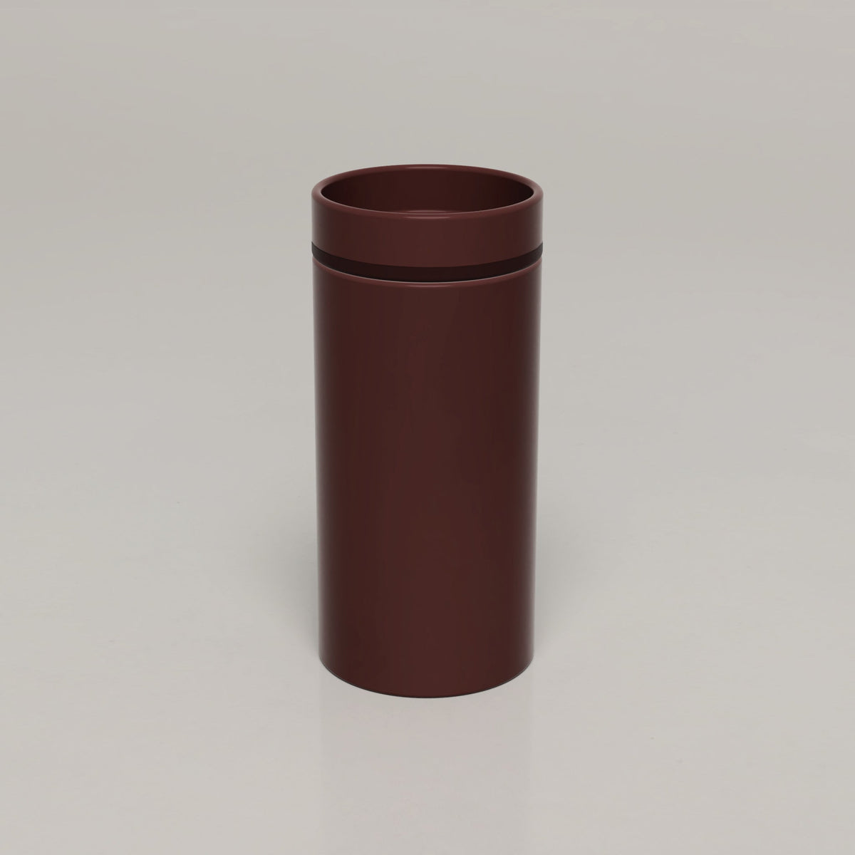 Nood Co Cylinder Bowl Two Tone Concrete Basin in Clay | Nood Co
