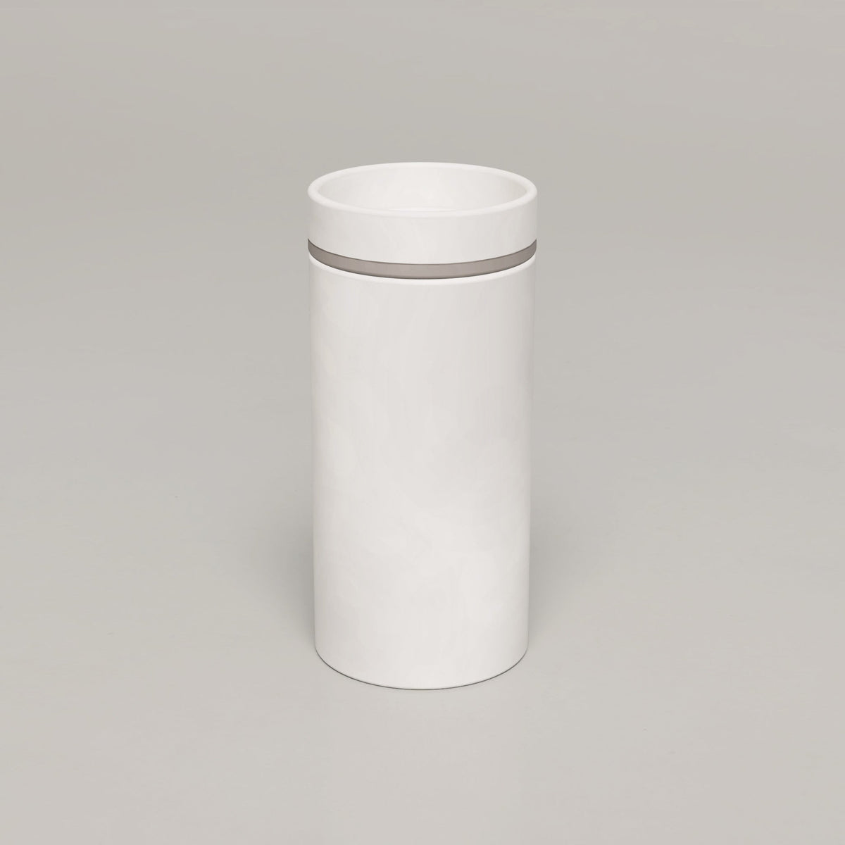 Nood Co Cylinder Bowl Two Tone Concrete Basin in Ivory | Nood Co